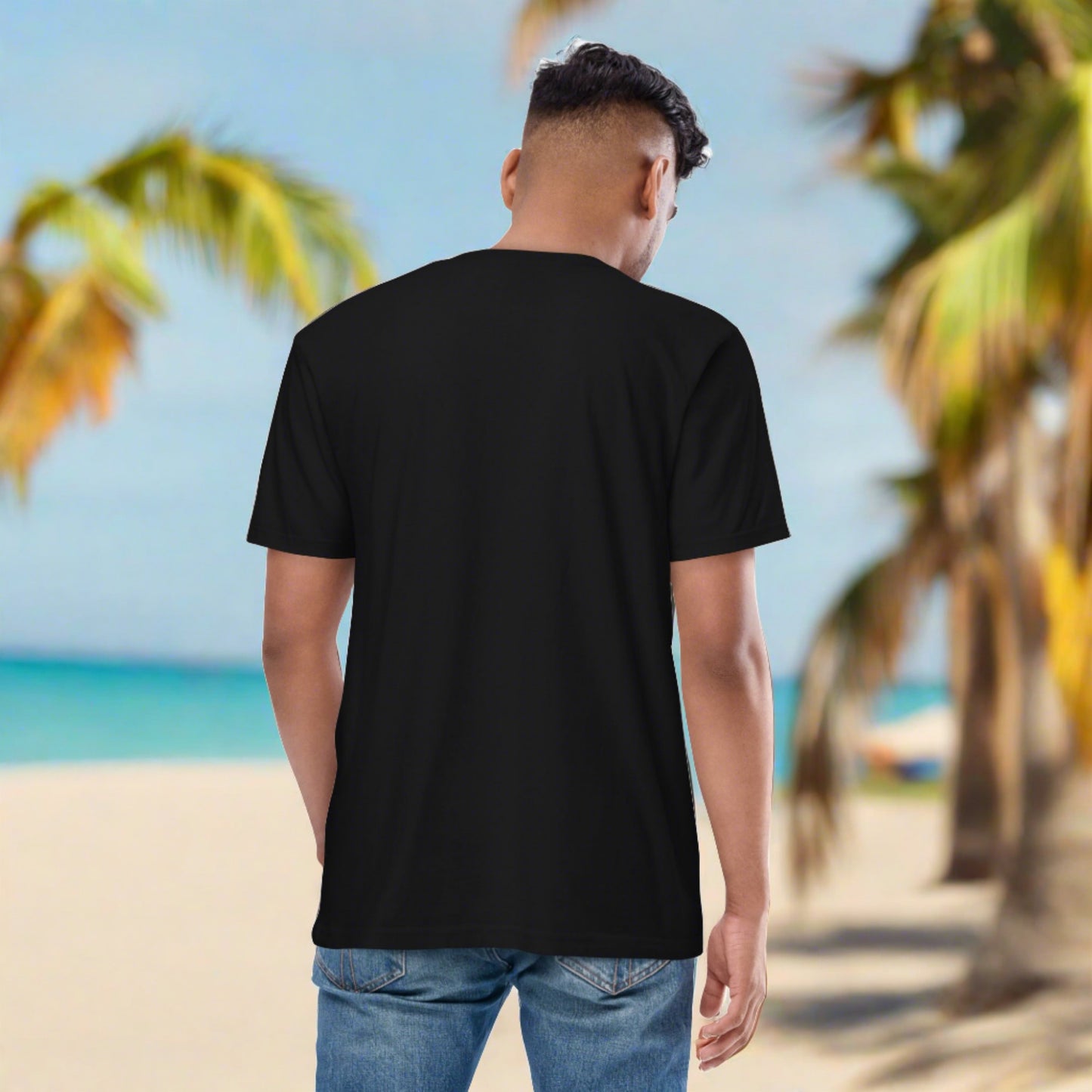 Unisex premium black "Paradise" tee