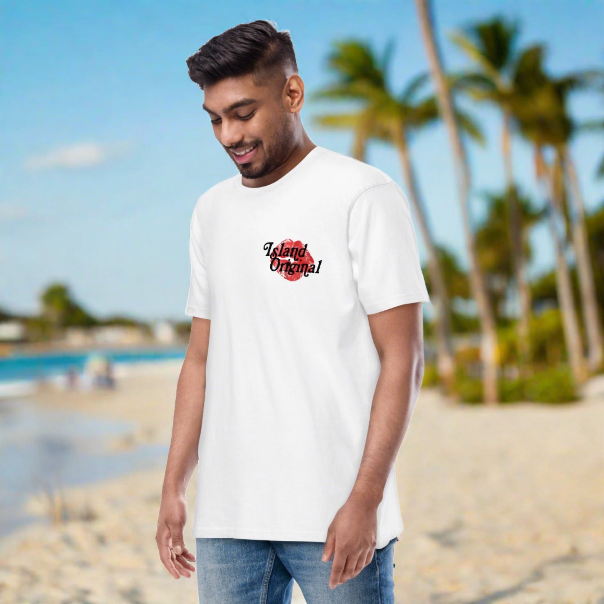 Unisex premium white "Pretty Girls Love Islanders" tee